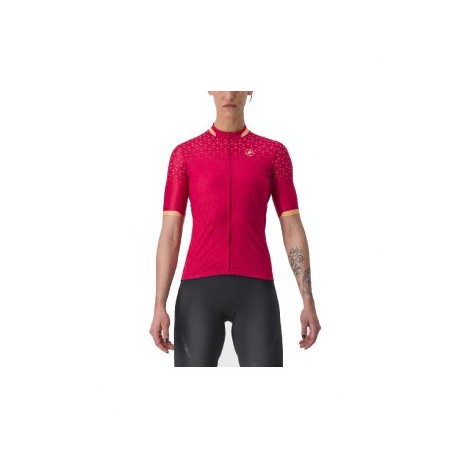 JERSEY CASTELLI PEZZI PARA MUJER – EXTRA CHICA – ROJO PERSIAN