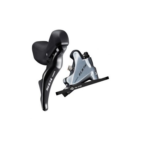 KIT FRENO DE DISCO HIDRÁULICO TRASERO 105 BR-R7070 Y PALANCA DE CAMBIO DERECHA ST-R7020 CON PLT DE 1700MM