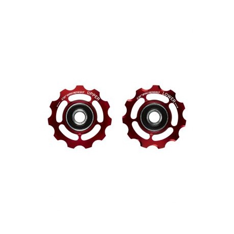 RUEDAS DE POLEAS PARA SHIMANO 11S (ROJO)