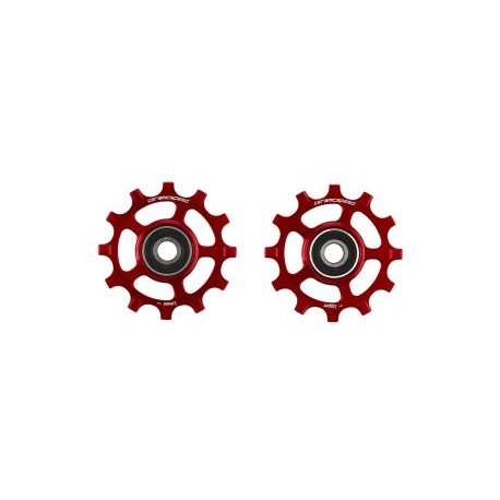 RUEDAS DE POLEAS PARA SRAM RED/FORCE AXS 12S NW (ROJO)