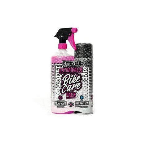 MUC-OFF PAQUETE LIMPIADOR + PROTECTOR DE BICICLETA