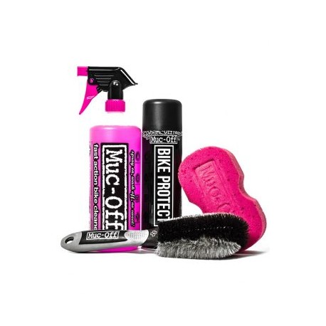 MUC-OFF KIT ESENCIAL DE CUIDADO DE BICICLETA 4 EN 1